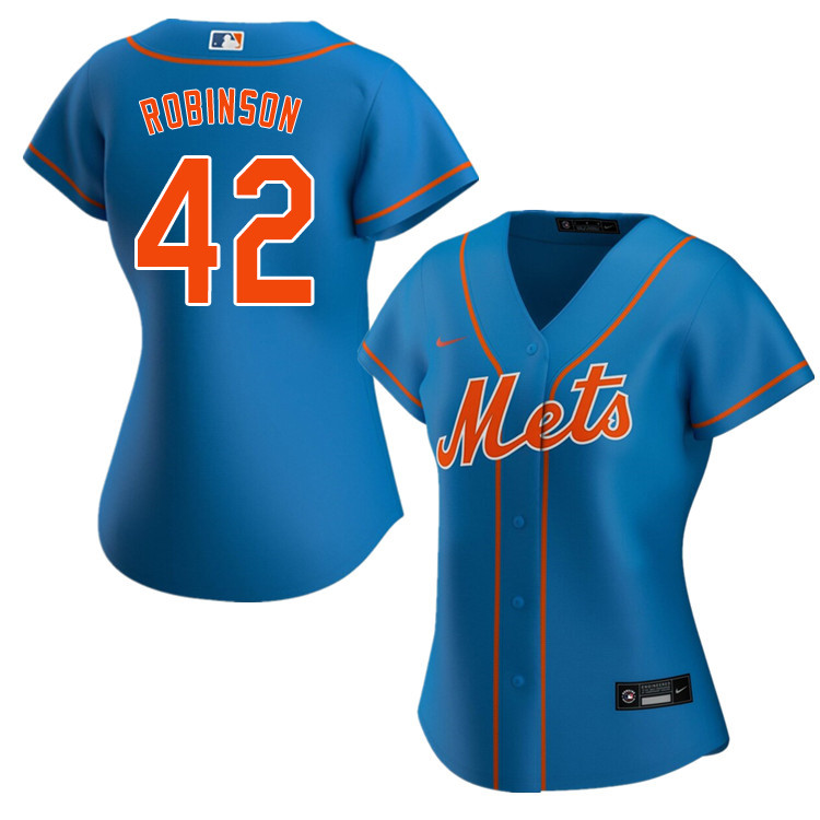 Nike Women #42 Jackie Robinson New York Mets Baseball Jerseys Sale-Blue